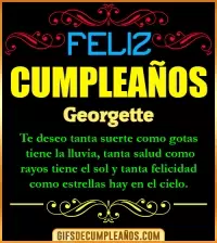GIF Frases de Cumpleaños Georgette
